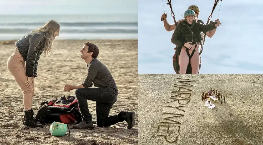 interesting marriage proposals paragliding alanya